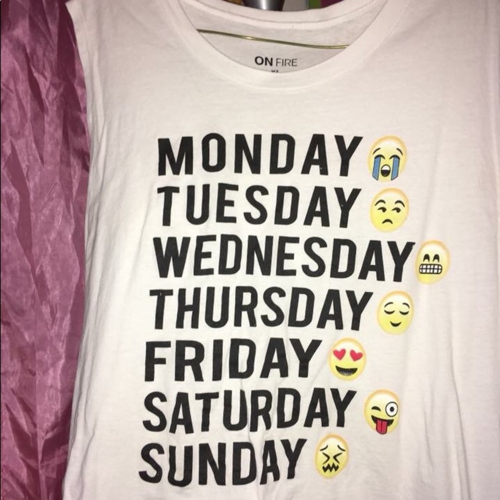 Emoji tank top from the mall. Size XL